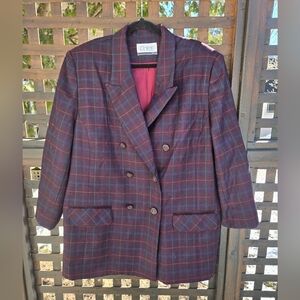 Vintage Double Breasted Wool Blazer